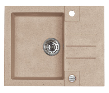 ROCK 30 kol. 55 beige mélange (59.5x47.5) Granital 1kom sink. with POP-UP siphon