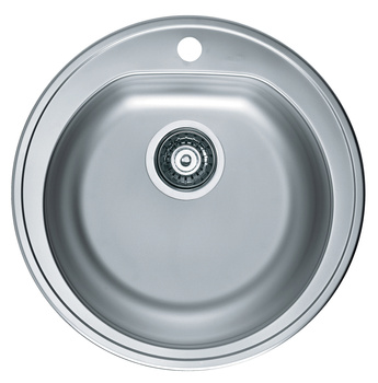 FORM 30 LEN 510 1K inset sink new 18.5 cm + stopper drain with siphon