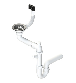 Siphon fi 114 single with overflow safe space