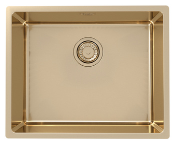 Monarch KOMBINO 50 U BRONZE steel sink 500x400mm