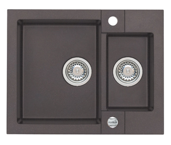 ROCK 80 kol. 03 chocolate (59.5x47.5) Granital+ 1.5kom sink. with POP-UP siphon