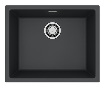 OMNI 30 G90 Deep Black (45x55) 1 compartment. with sat siphon.