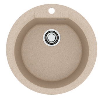 CADIT 100 kol. 22 PIASEK (fi 425 x 200 mm) Granital kom sink. with manifold siphon 3 1/2"