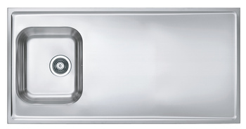 CLASSIC Pro 90 SAT 120x60 1K overlay sink with drainer + siphon 