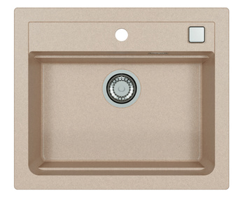 ATROX 30 col. 22 PIASEK Granital sink 1 compartment. with POP-UP 3 1/2 siphon"