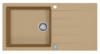 CADIT 50 kol. 55 BEige (1000x500) Granital 1 compartment sink. with POP-UP 3 1/2 siphon"