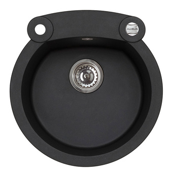 ROLL 10 colors. 91 black (Ø51) Granital 1kom sink. with POP-UP siphon