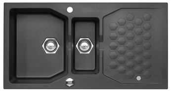 SENSUAL 70 colors. 05 twilight (98x52) sink Granital+ 1.5kom. with POP-UP siphon