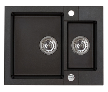 ROCK 80 kol. 91 black (59.5x47.5) Granital 1.5kom sink. with POP-UP siphon