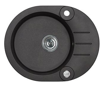 ROLL 40 kol. 91 black (59.5x47.5) Granital 1kom sink. with POP-UP siphon