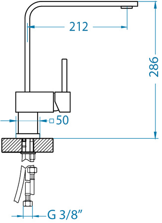 LAGUNA bateria kuchenna chrom
