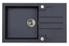 ROCK 130 kol. 91 black (78x48) Granital 1 compartment sink. with POP-UP siphon