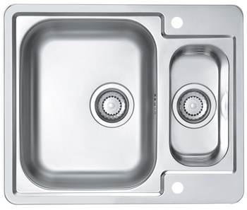 LINE MAXIM 50 SAT 615x500 3 1/2 drop-in sink with pop up siphon