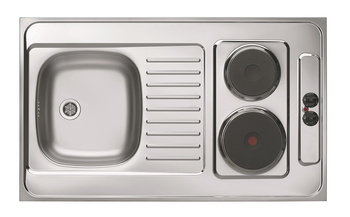 COMBI ELECTRA 100 sat (100X60) zlew nakładany z kuchenką elektryczną