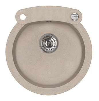 ROLL 10 kol. 22 piasek (Ø51) zlew Granital 1kom. z syfonem POP-UP