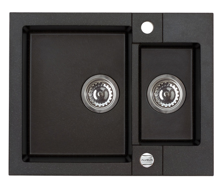 ROCK 80 kol. 91 black (59.5x47.5) Granital 1.5kom sink. with POP-UP siphon
