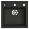 FORMIC 20 kol. deep black (52x51) zlew Granital z syfonem POP-UP