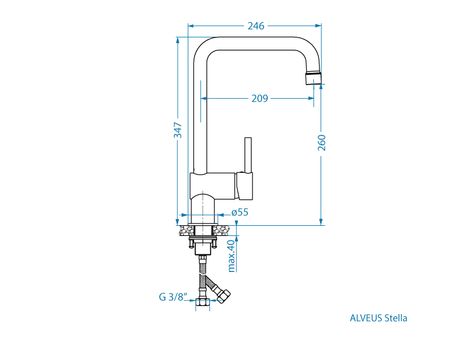 Bateria STELLA Czarny Mat