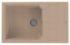 Record 40 kol.55 beige (78x48) Granital sink with manual siphon