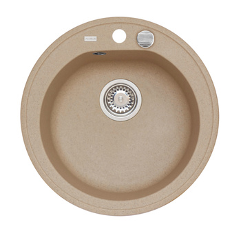 NIAGARA 10 kol. 55 beż (Ø 51) Granital zlew 1kom. z syfonem POP-UP