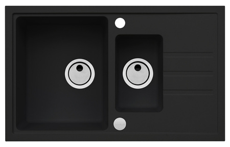 Intermezzo 70 deep black (78x48) z syfonem manualnym