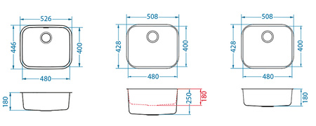 VARIANT 10 SAT 48x40 1K suspended chambers U deep. 25 cm