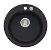 NIAGARA 10 colors. 91 black (Ø 51) Granital sink 1kom. with POP-UP siphon