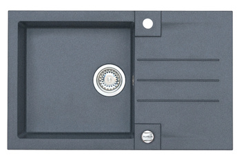 ROCK 130 kol. 05 twilight (78x48) zlew Granital 1 kom. z syfonem POP-UP