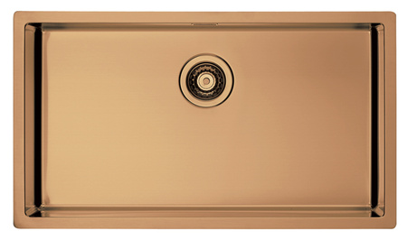 Monarch QUADRIX 60 MIEDZ steel sink 790x450mm