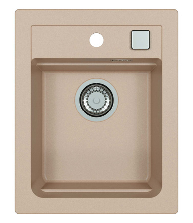 ATROX 10 kol. 22 PIASEK zlew Granital (400 x 500) 1 kom. z syfonem POP-UP 3 1/2"