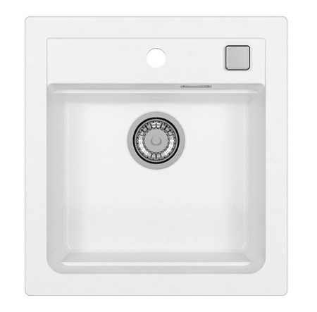 ATROX 20 kol. 11 BIAŁY zlew Granital 1 kom. z syfonem POP-UP 3 1/2"