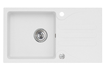 GALAPAGOS kol. 11 white (780x435) Granital sink with POP UP siphon