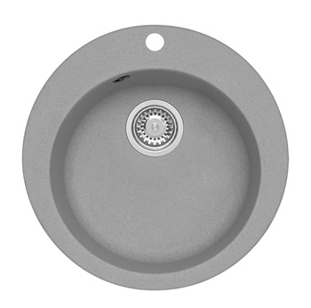 BOOGIE 10 kol. 81 beton (Ø 51) zlew Granital z syfonem manualnym