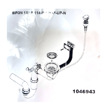 SYFON 1XSP 114-PP POP-UP-N do Glassix / VITRO