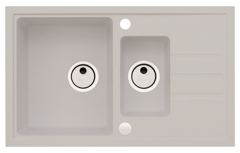 Intermezzo 70 white 11 (78x48) with manual water trap