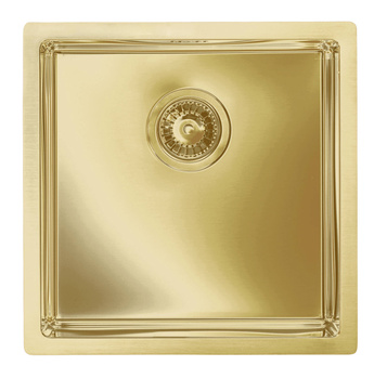 Monarch QUADRIX 30 GOLD steel sink 450x450mm