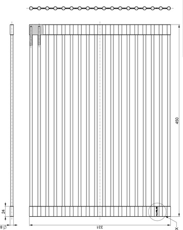 ALL ROUND mat drainer 450X330 - BLACK MAT
