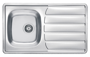 ZOOM 10 SAT 61,5x50 1K inset sink + stopper drain with siphon