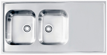 CLASSIC Pro 100 SAT 120x60 2K zlew nakładany z ociekaczem + syfon