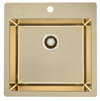 Monarch PURE 30 Bronze QC steel sink 515 x525mm Quick Close drain