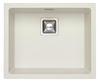 QUADRIX 50 colors. 11 white (56x46) Granital+ sink with POP-UP siphon