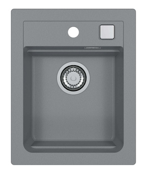 ATROX 10 kol. 81 BETON zlew Granital (400 x 500) 1 kom. z syfonem POP-UP 3 1/2"