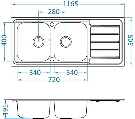 LINE MAXIM 100 SAT 1160x 500 2k POP-UP FS z syfonem pop up