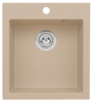 BOOGIE 20 kol. 55 beż (45x50) zlew Granital z syfonem manualnym