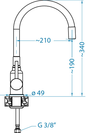 Bateria elastyczna FLEXA, kolor szary + satyna