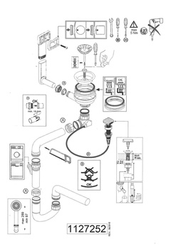 SYFON fi 114 pojedynczy POP-UP Pure
