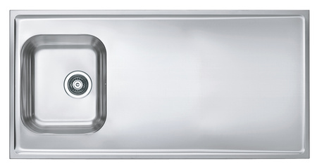 CLASSIC Pro 90 SAT 120x60 1K overlay sink with drainer + siphon 