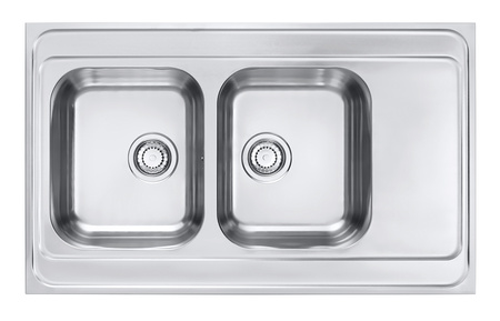 CLASSIC Pro 80 SAT 100x60 2K overlay sink with drainer + siphon