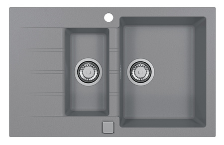 CADIT 70 kol. 81 BETON (790x500) zlew Granital 1,5 kom. z syfonem POP-UP 3 1/2"