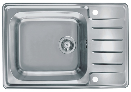 PRAKTIK 120 SAT 79x50 1K inset sink, POP-UP drain with trap